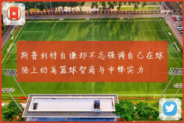 斯普利特自谦却不忘强调自己在球场上的高篮球智商与中锋实力